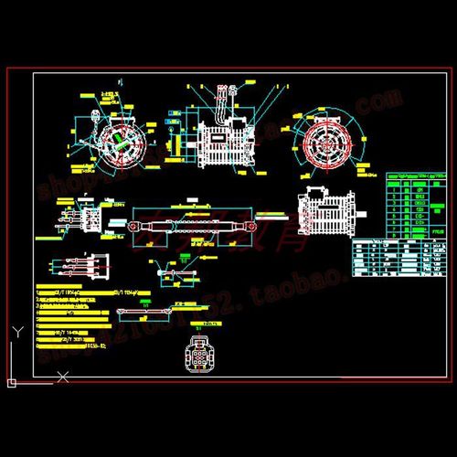 永磁同步電機 cad圖紙 483-立馬發(fā)貨